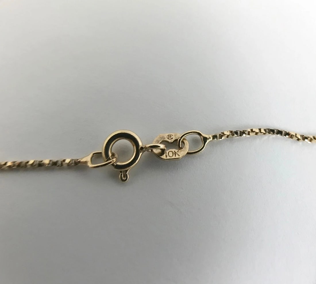 Vintage Arborist Tree Pendant Necklace 10K Yellow Gold 16 Inches, 2.44 Grams - 8