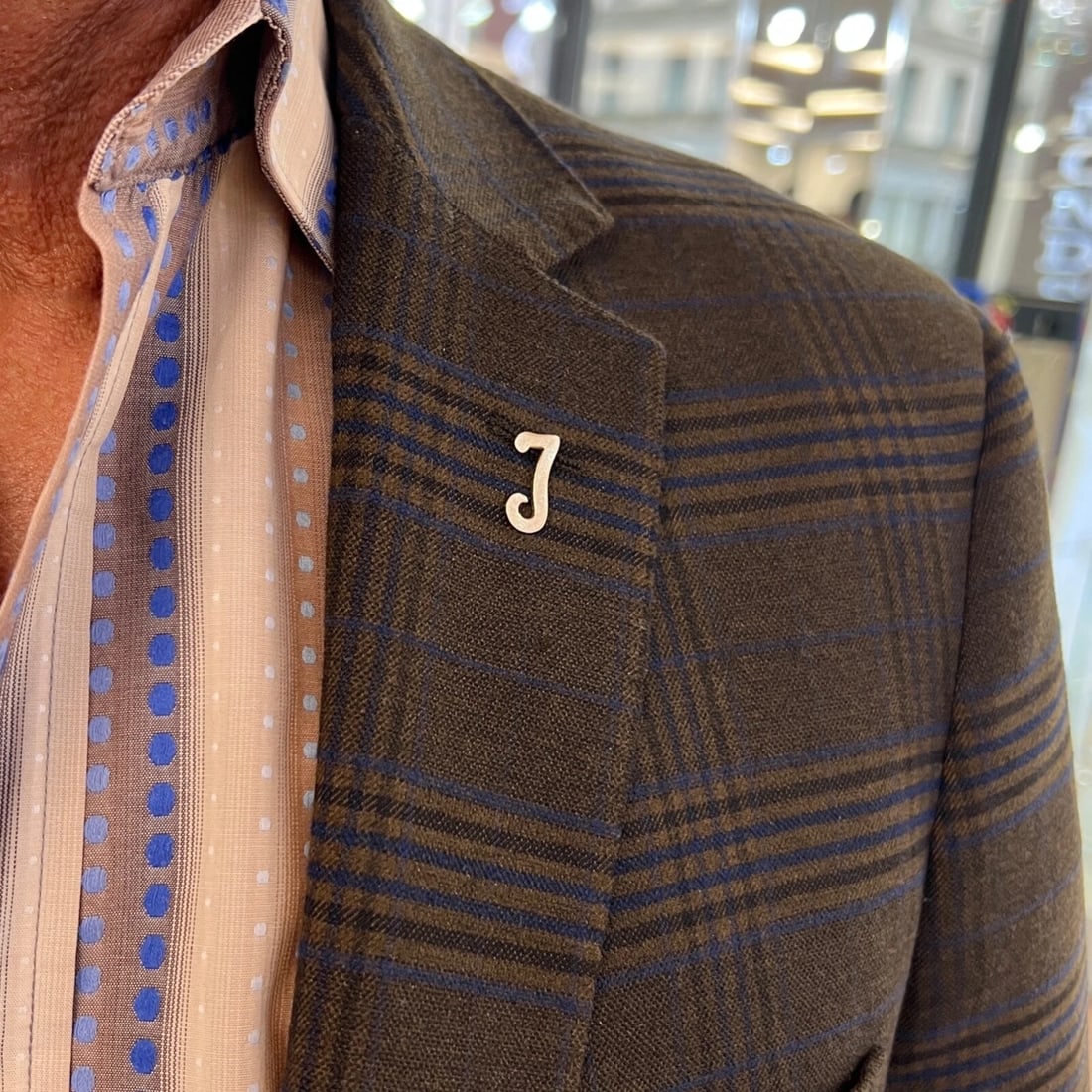 Vintage 1980's Letter T Initial Lapel Stick Pin 14K Yellow Gold, 1.35 Grams - 6