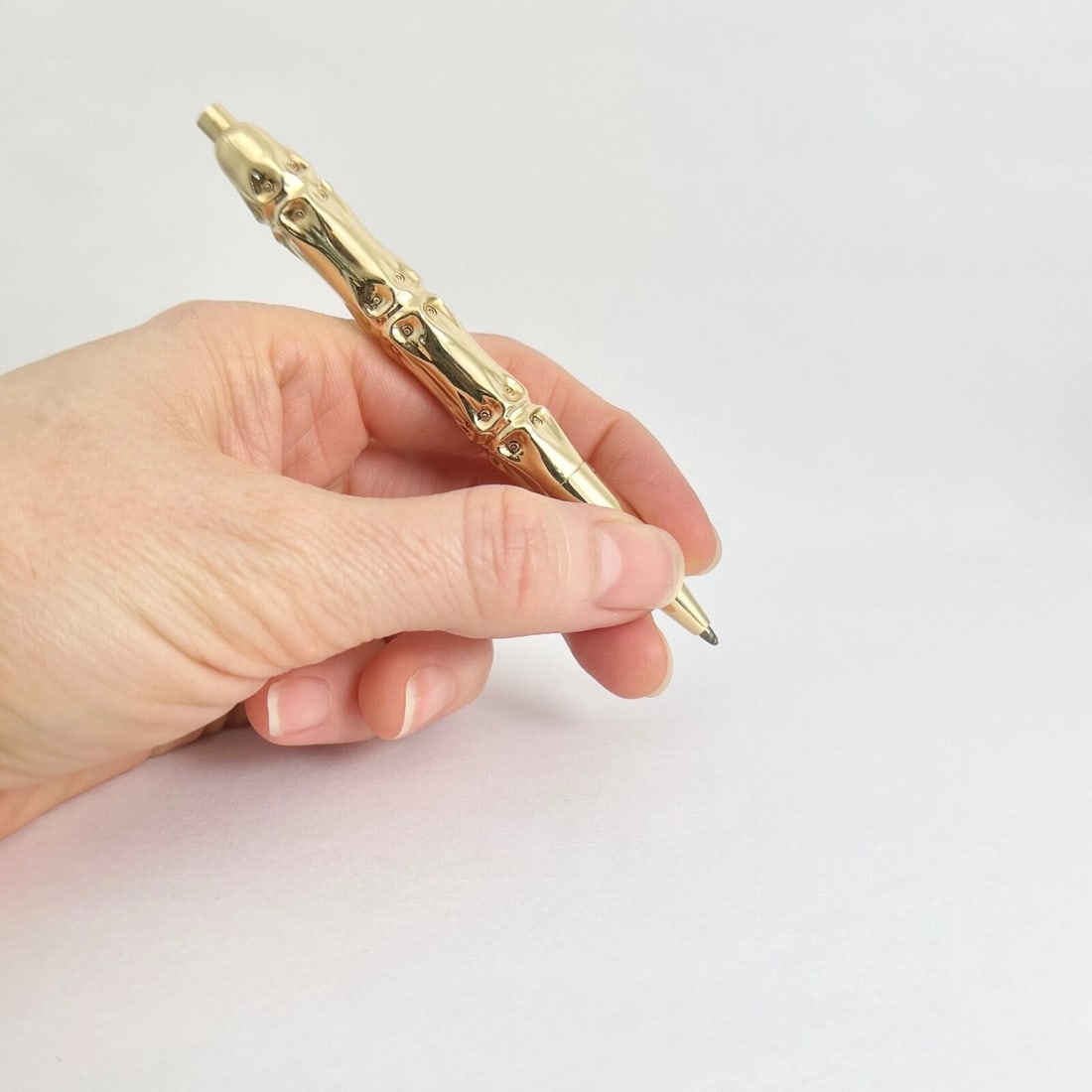 Vintage 1940's Louis Tamis Bamboo Pen and Pencil Set 14K Yellow Gold, 52.11 Gram - 7