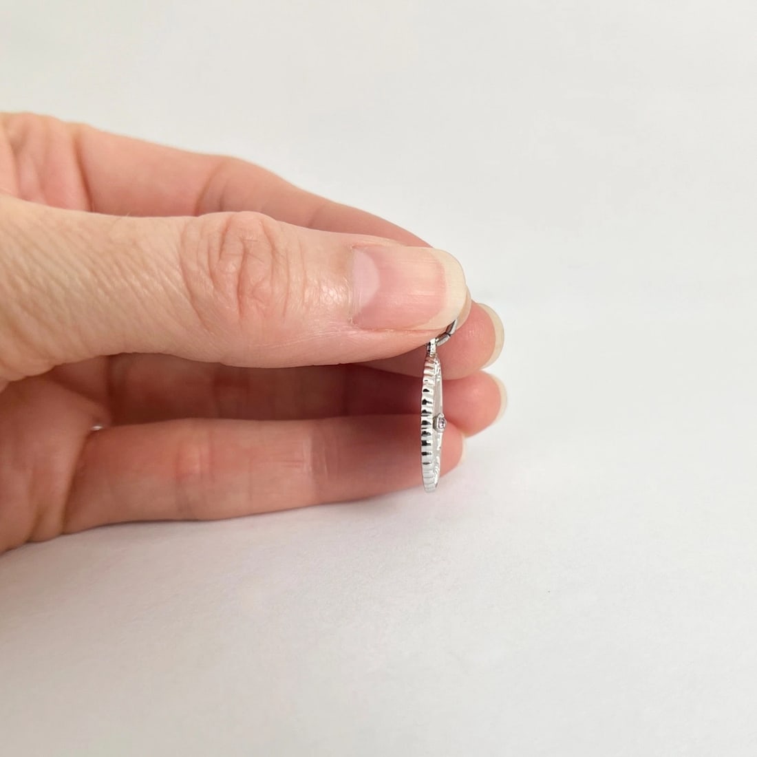 Vintage 1980's Happy Birthday Charm Pendant Silver, 3.22 Grams - 6