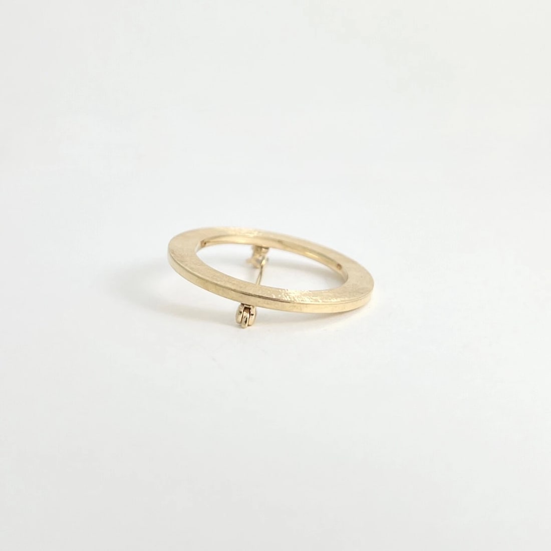 Vintage 1960's Circle of Life Brooch Pin 14K Yellow Gold, 2.97 Grams - 7