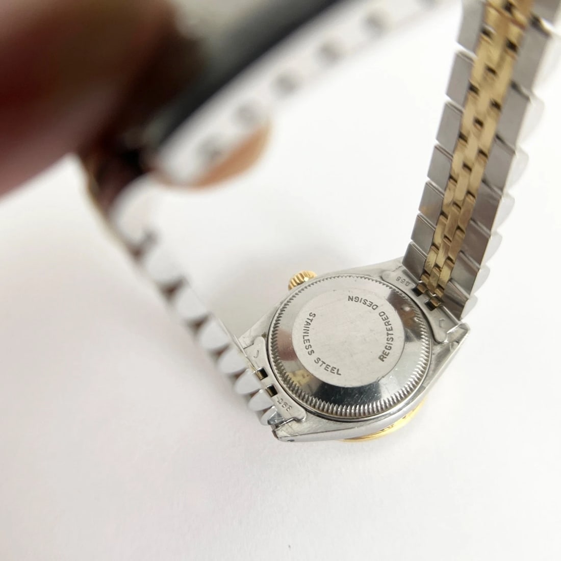 Vintage Rolex Oyster-Perpetual Date Diamond Two-Tone Stainless Steel Watch 25 mm - 6