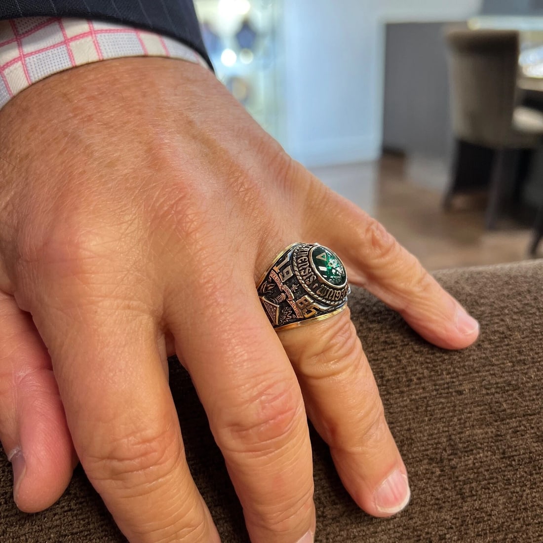 Vintage 1985 Men's Collegium Manhattanensis Class Ring 14K Yellow Gold, 24.18 Gr - 4