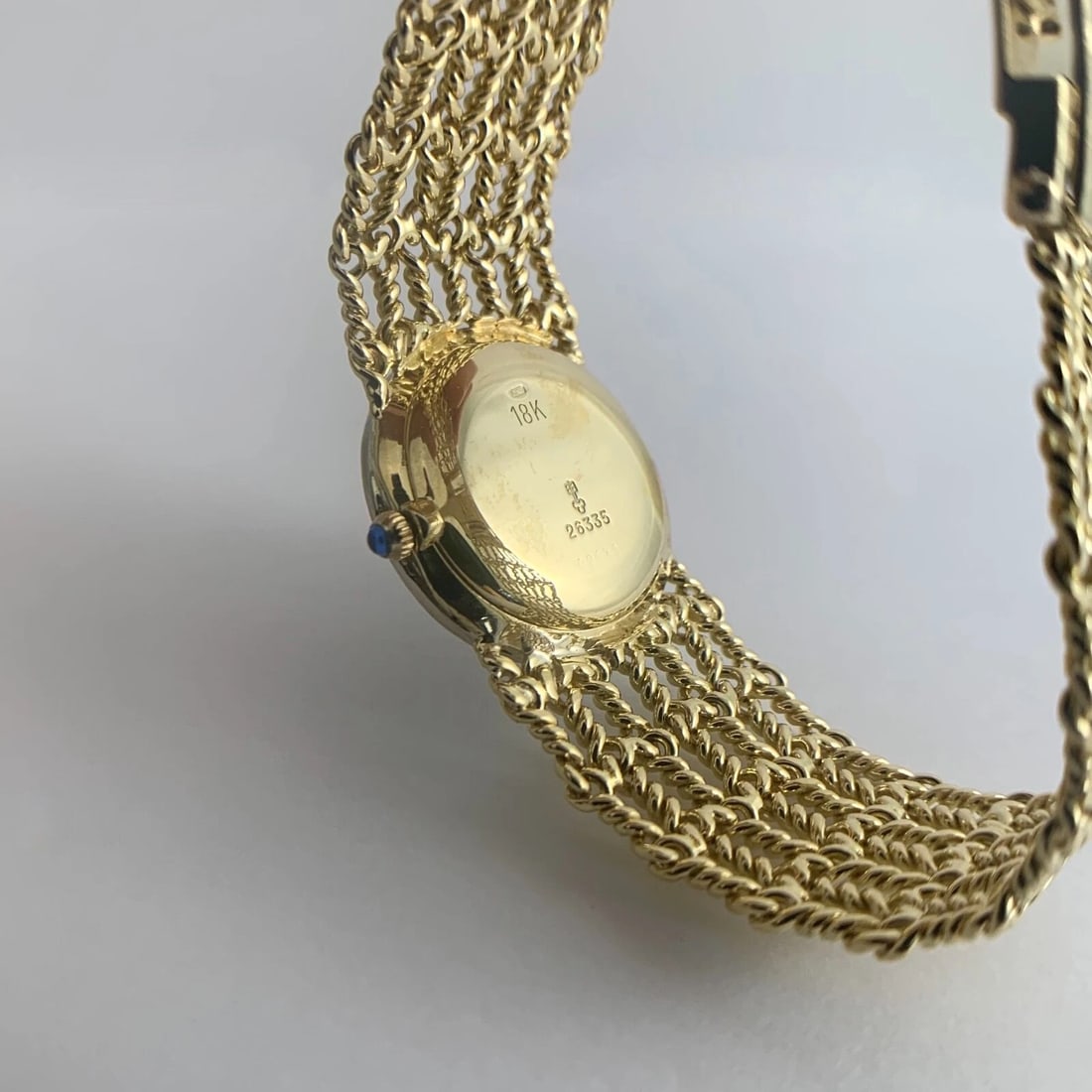 Vintage Corum Diamond Bezel Watch 18K Yellow Gold, 24 mm, .32 CTW, 46.90 Gr - 10