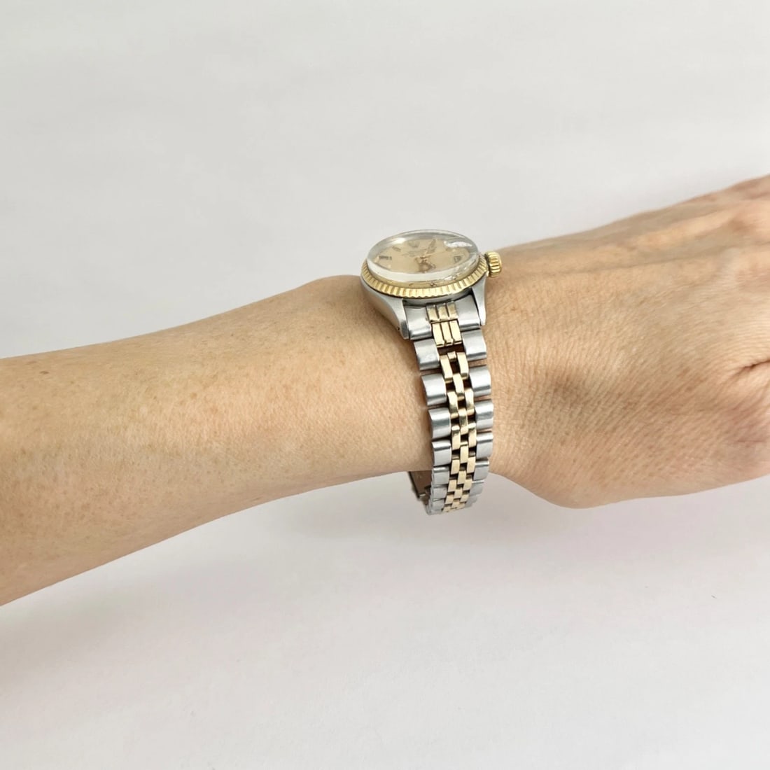 Vintage Rolex Oyster-Perpetual Date Two-Tone Stainless Steel Watch, 25 mm - 4