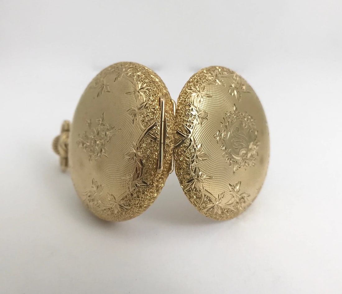 Antique Waltham Ornate Pocket Watch 14K Yellow Gold, 1900-1910, 35 mm, 38.8 Gram - 9