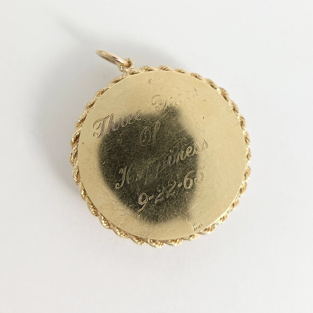 Vintage 1960's Filigree Folding Picture Frame Pendant 14K Yellow Gold, 28.27 Gr - 9