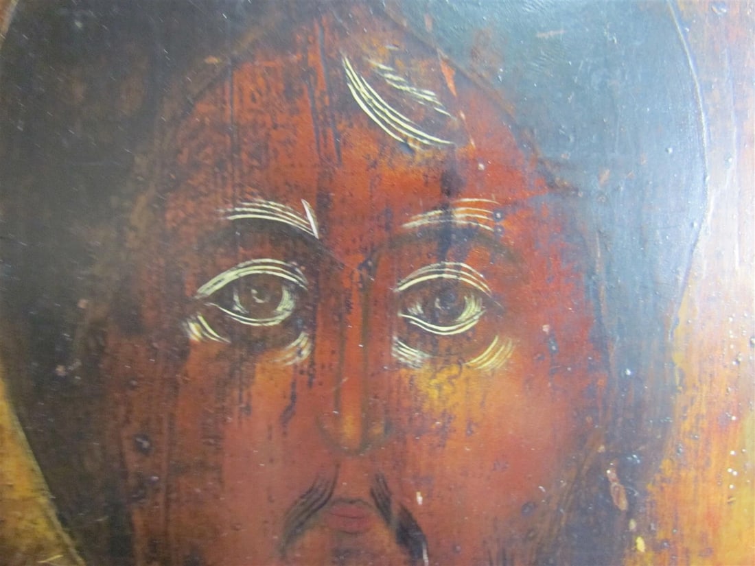 RUSSIAN ICON of JESUS antique - 4