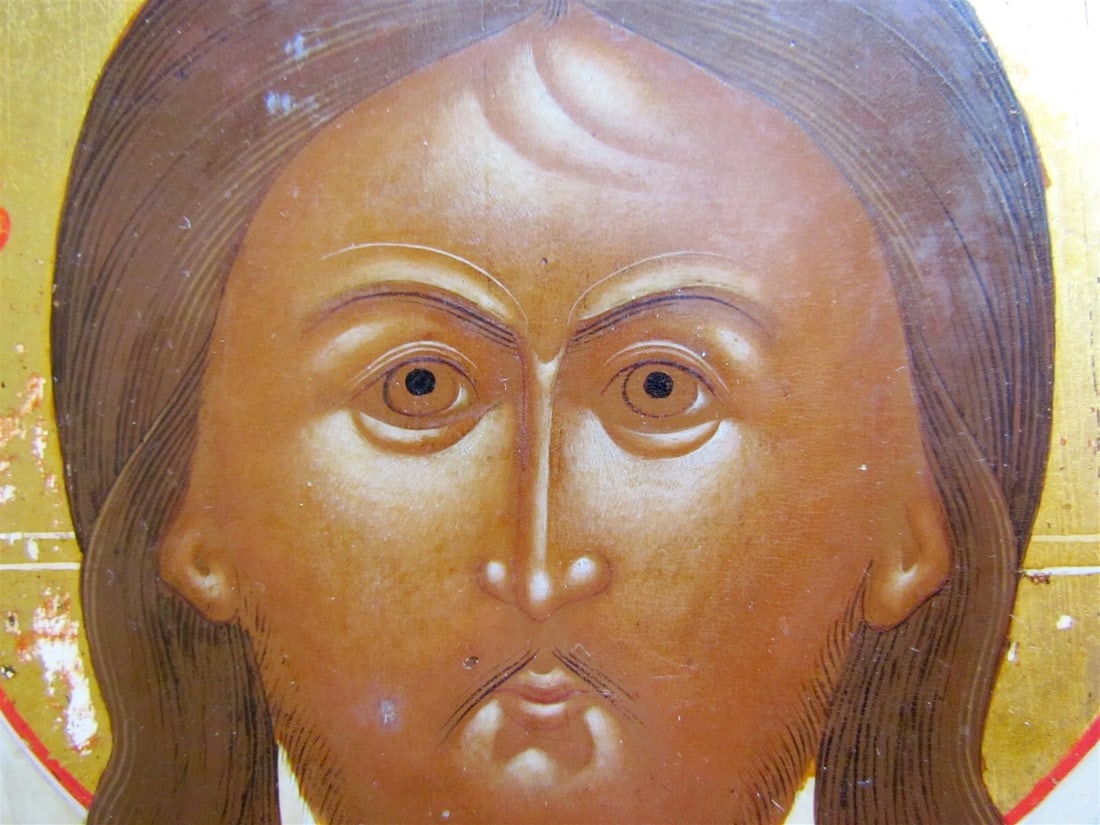RUSSIAN ICON of VERNICLE antique 19th CENTURY - 3