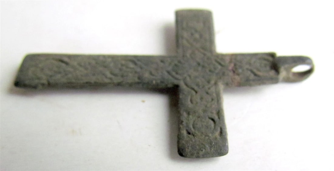 RUSSIAN orthodox icon NECK CROSS 18th century - 3
