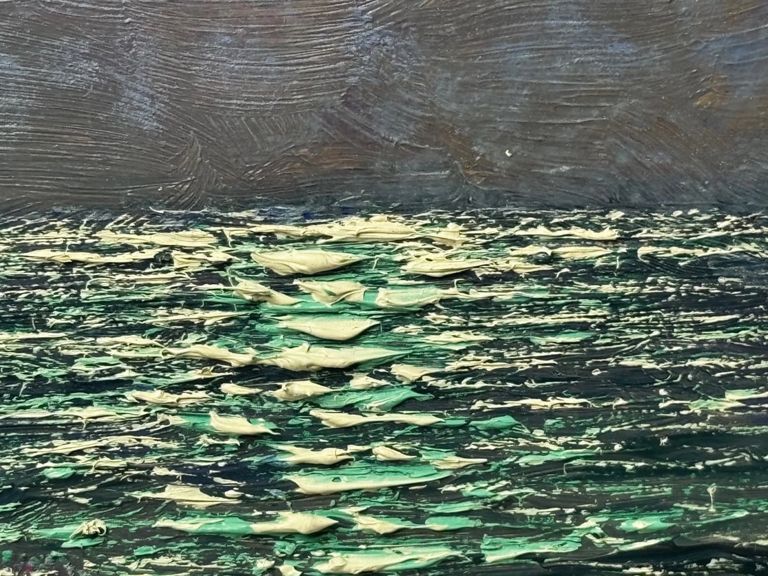 Ships That Pass In the Night RMS Titanic Under Nocturnal Moon with RMS Olympic - 11