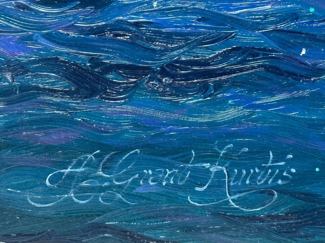 Ships That Pass In the Night RMS Titanic Under Nocturnal Moon with RMS Olympic - 15