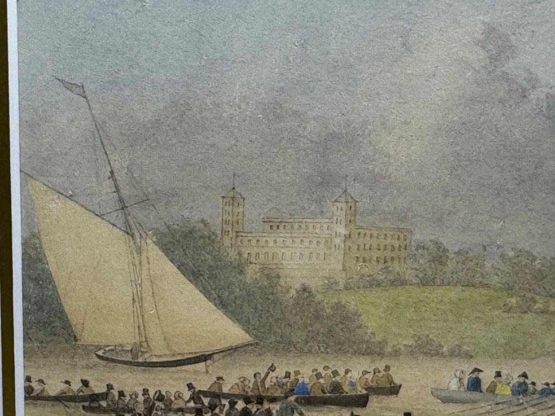 Painting HMY Victoria & Albert First Royal Steam Yacht Off Osborne House C1852 - 10