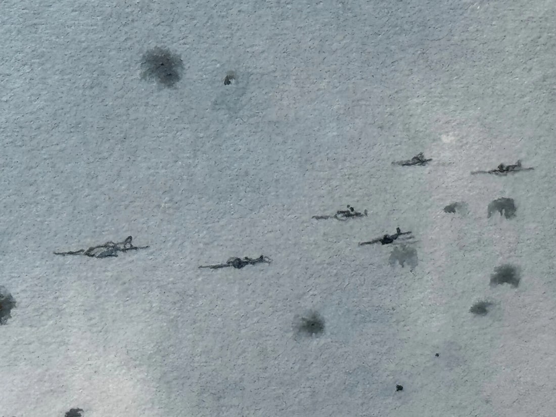 Naval Battle Operation Ten-Go Painting Sinking Of Battleship Yamato April 1945 - 11