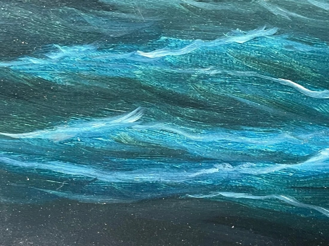 Anglo Chinese School Marine Oil Painting HMS Alacrity Schooner Steam Sail Ship - 20