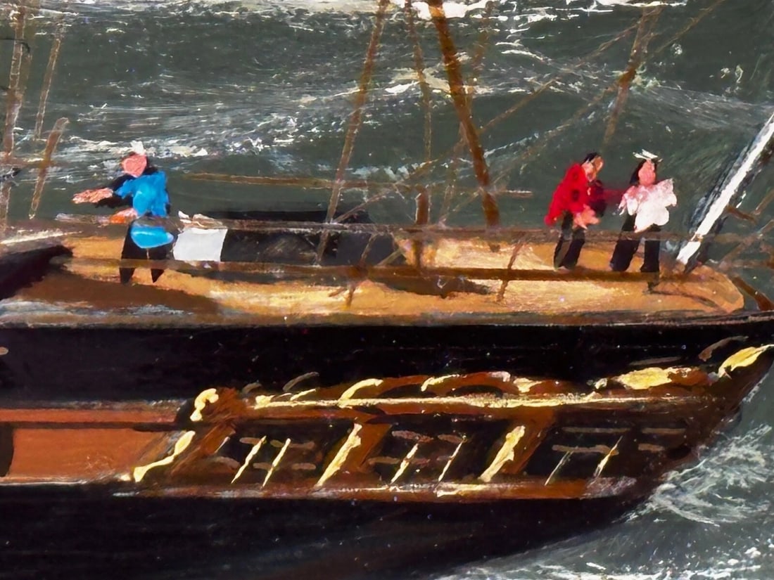 Large Historic Oil Painting SS Great Britain Steamship by Salvatore Colacicco - 15