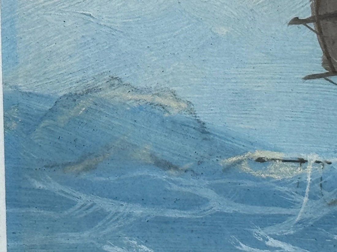 Outbound Junk on the Pearl River, Hong Kong 1914 Attributed to the Ah Hee Studio - 10