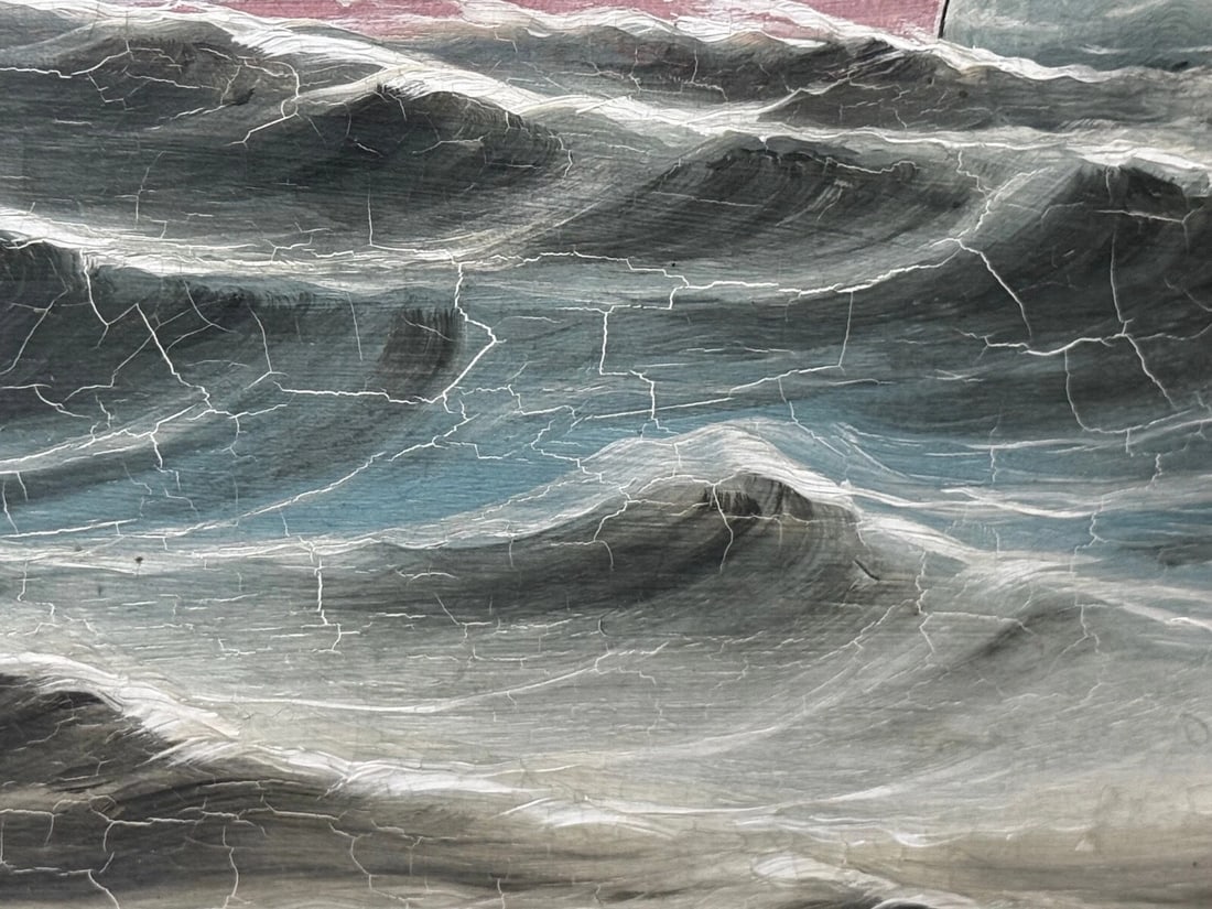 Victorian Oil Painting Wiscombe Park Ship Enroute to Australia John Blumer & Co - 17