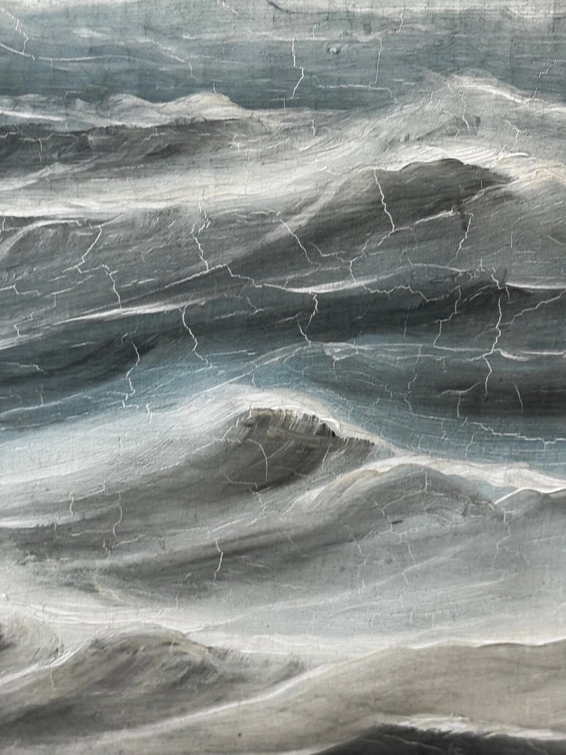 Victorian Oil Painting Wiscombe Park Ship Enroute to Australia John Blumer & Co - 19