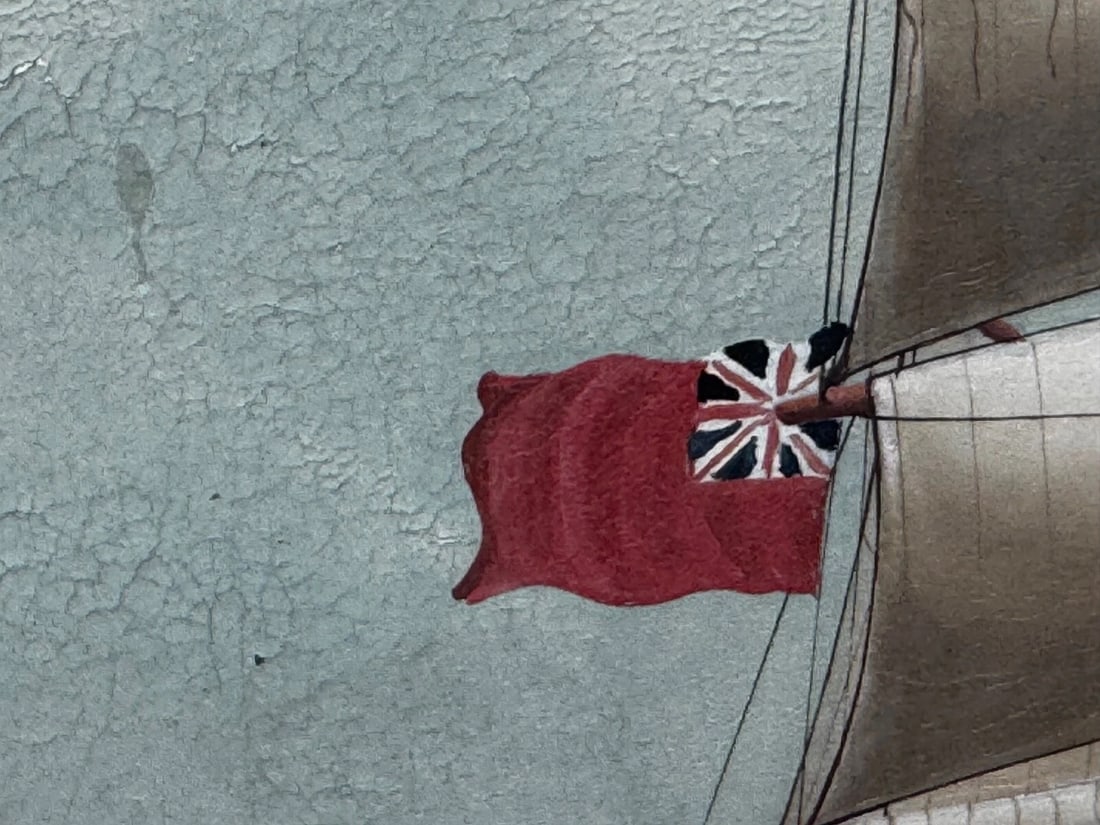 Victorian Oil Painting Wiscombe Park Ship Enroute to Australia John Blumer & Co - 8