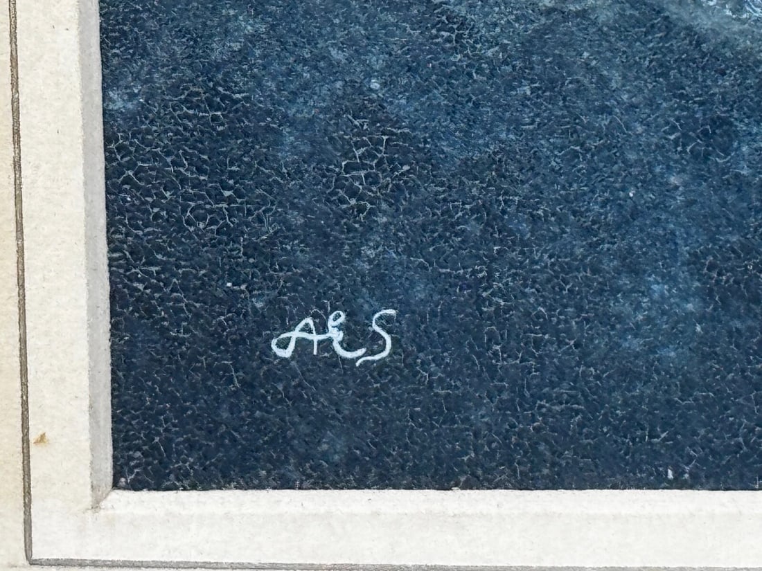 Victorian Painting Brocklebank Line Four Masted Barque Steel Hull Ship Sindia - 9