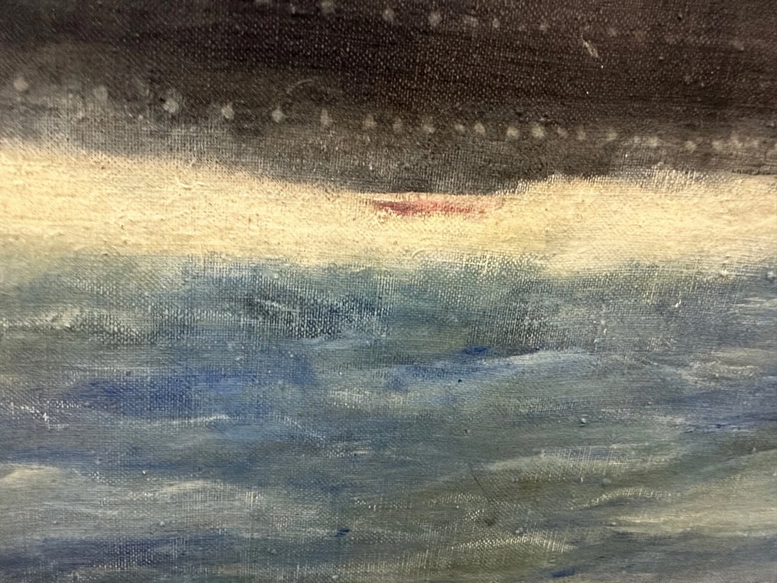 Painting RMS Queen Mary Ocean Liner Ship After Antonio Nicolo Gasparo Jacobsen - 11