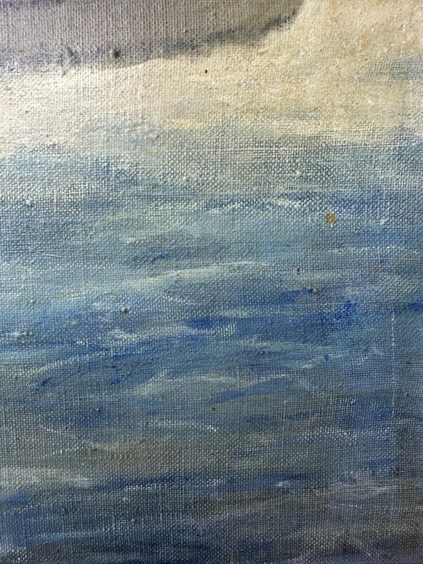 Painting RMS Queen Mary Ocean Liner Ship After Antonio Nicolo Gasparo Jacobsen - 9