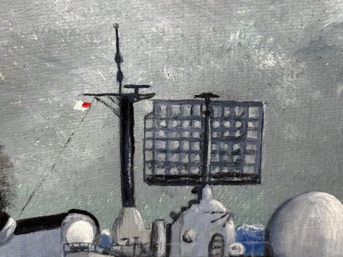 Moments Before the Exocet Storm HMS Sheffield Under Captain Salt Falklands War - 19