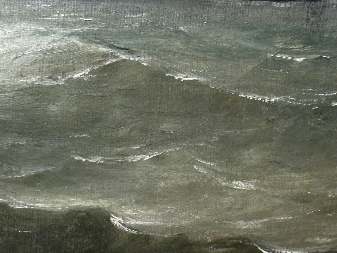 Victorian Oil Painting Marine Brigg Ship Susannah Thrift With Pilot St Nicholas - 12