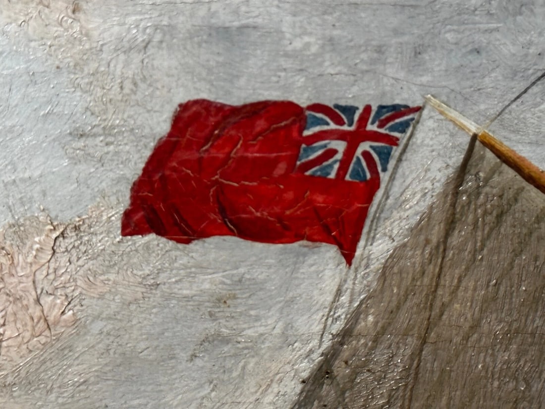 Victorian Oil Painting Marine Brigg Ship Susannah Thrift With Pilot St Nicholas - 19