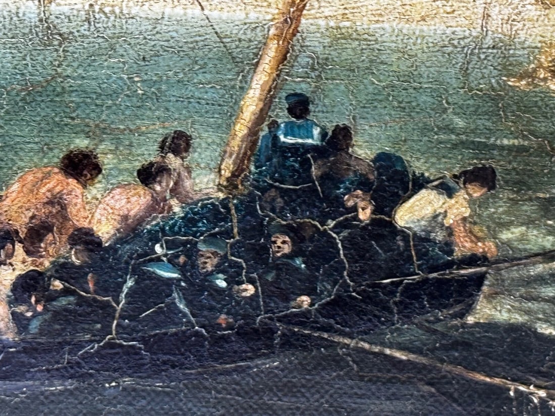 Burning Sinking On River Plate HMS Bombay Ship Follower Richard Brydges Beechey - 13