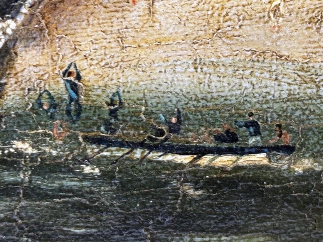 Burning Sinking On River Plate HMS Bombay Ship Follower Richard Brydges Beechey - 9