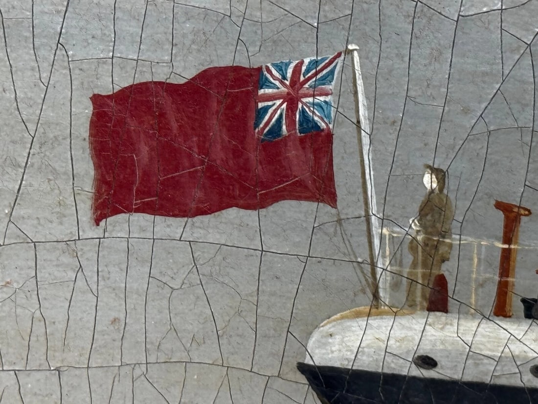 Oil Painting Steamer SS Miranda Polar Artic Expedition Dr Frederick Albert Cook - 15