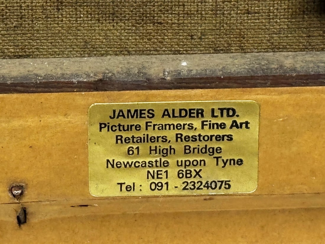 Oil Painting Pilot Tug Boat On Tyne Tynemouth Lighthouse by John Davison Liddell - 20