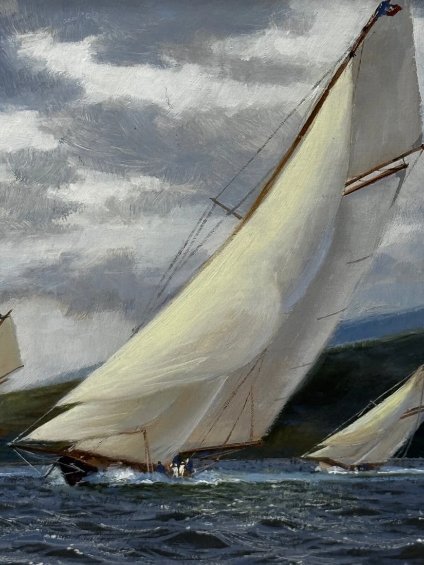 1894 Britannia & Vigilante With Valkyrie II & Satanita On Clyde Stephen J Renard - 15