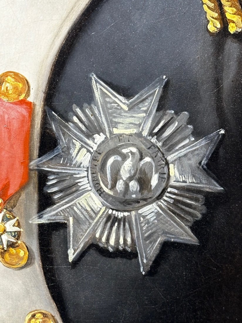 Oil Portrait Napoleon Bonaparte Wearing the Grand Cross of the Légion d’honneur - 10