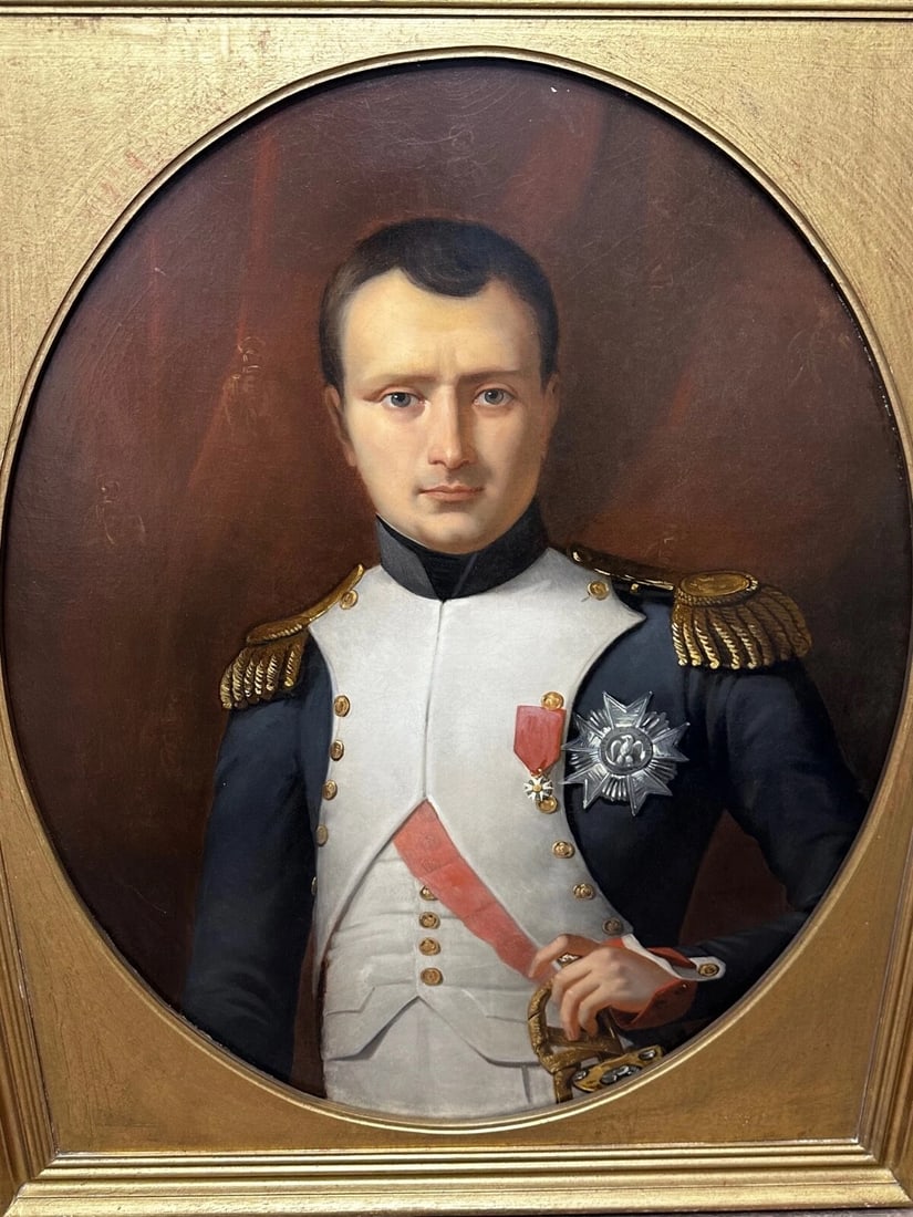Oil Portrait Napoleon Bonaparte Wearing the Grand Cross of the Légion d’honneur - 3