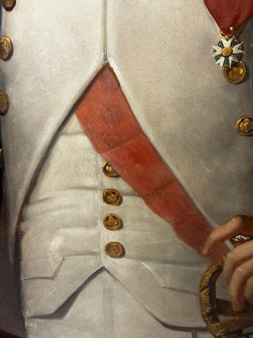Oil Portrait Napoleon Bonaparte Wearing the Grand Cross of the Légion d’honneur - 7