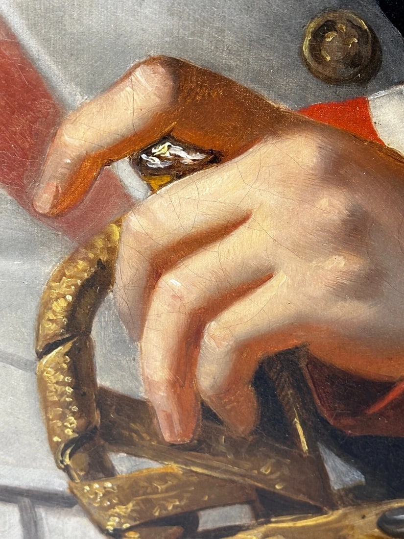 Oil Portrait Napoleon Bonaparte Wearing the Grand Cross of the Légion d’honneur - 9