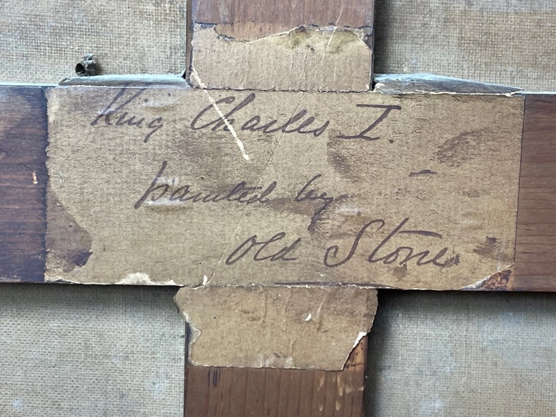 17th Century Oil Painting Royal King Charles I in Armour Circle Henry Stone - 19