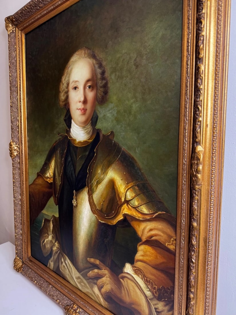 Portrait Jean Philippe Le Chevalier d'Orléans Wearing Order of Malta Armour - 11