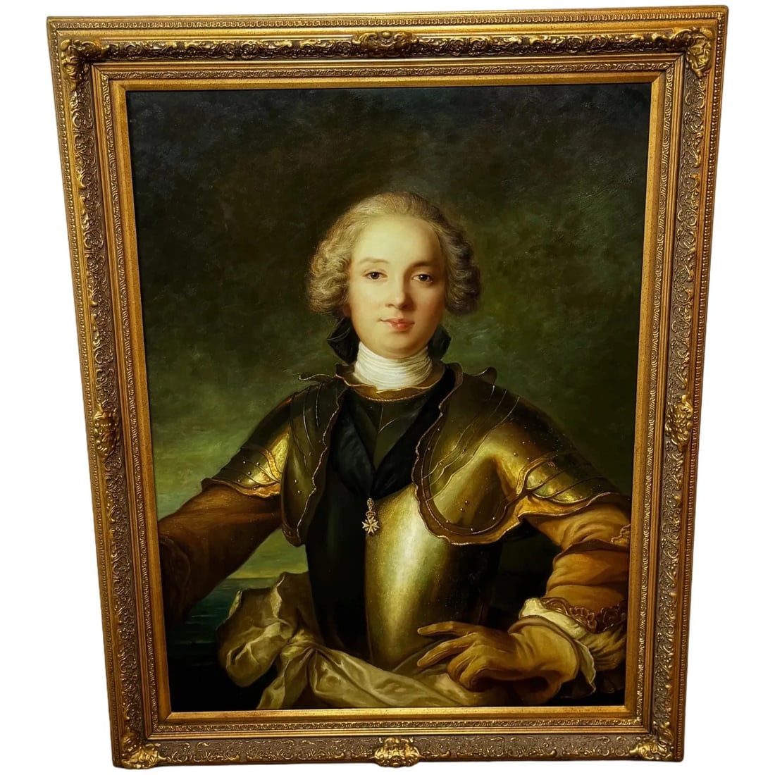 Portrait Jean Philippe Le Chevalier d'Orléans Wearing Order of Malta Armour (1 of 20)