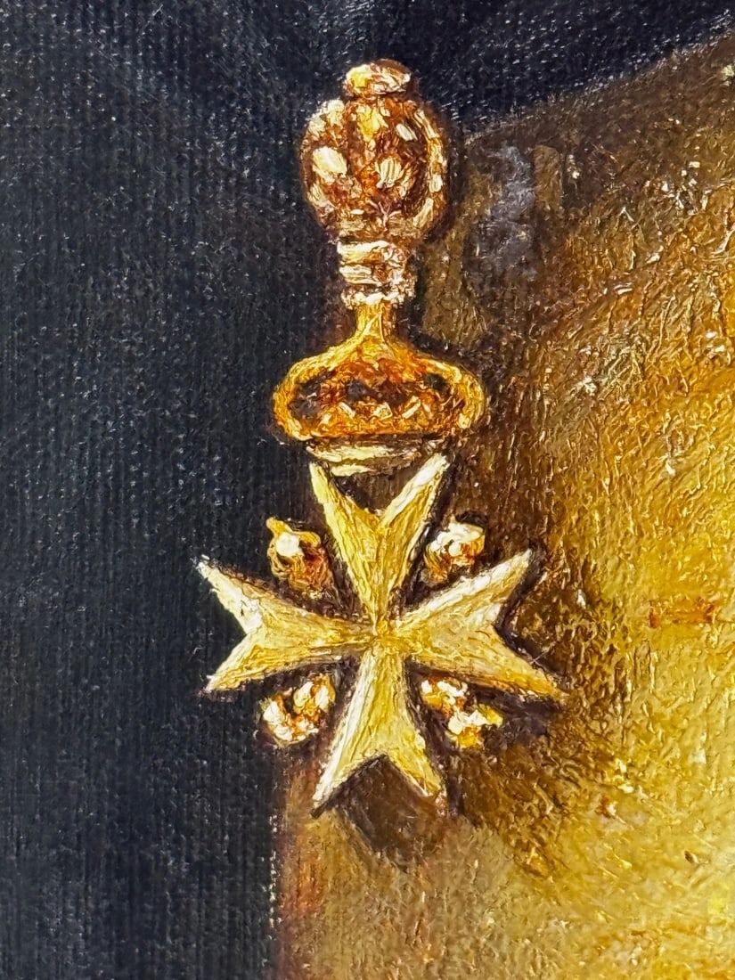 Portrait Jean Philippe Le Chevalier d'Orléans Wearing Order of Malta Armour - 8