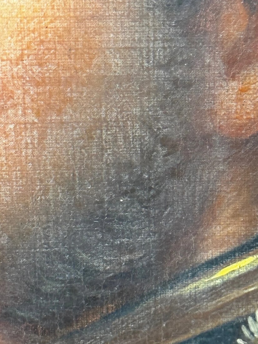 19th Century Military Oil Painting Portrait Red Tunic Coat Victorian Officer - 12