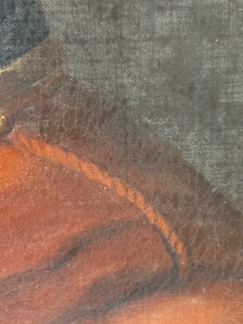 19th Century Military Oil Painting Portrait Red Tunic Coat Victorian Officer - 15