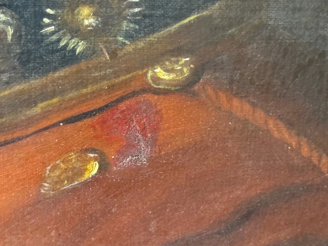 19th Century Military Oil Painting Portrait Red Tunic Coat Victorian Officer - 17