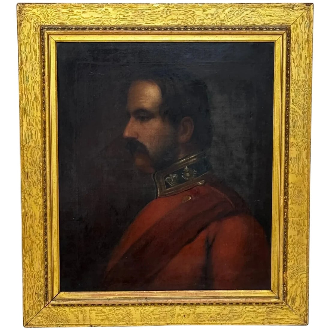 19th Century Military Oil Painting Portrait Red Tunic Coat Victorian Officer (1 of 20)