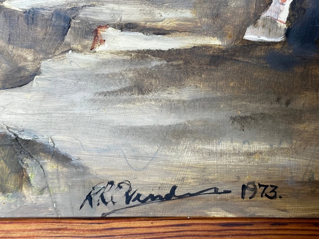 Oil Painting Battle Waterloo Red Coats Against French Napoleon & Ney Overlooking - 8