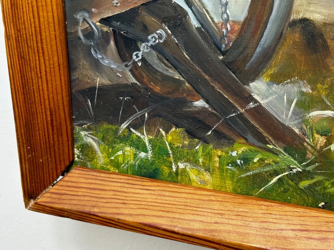 Oil Painting Battle Waterloo Red Coats Against French Napoleon & Ney Overlooking - 9