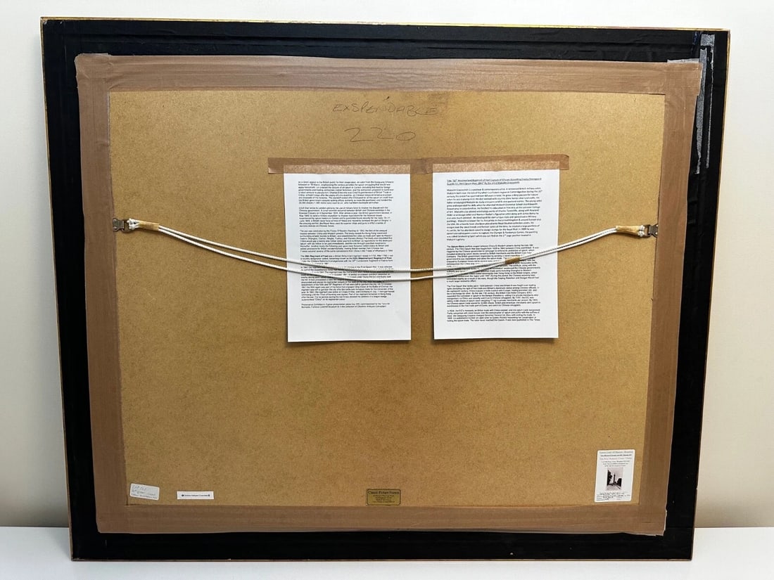 Large Painting Battle Chusan Opium Wars 55th Westmorland Assaulting Guards Hill - 20